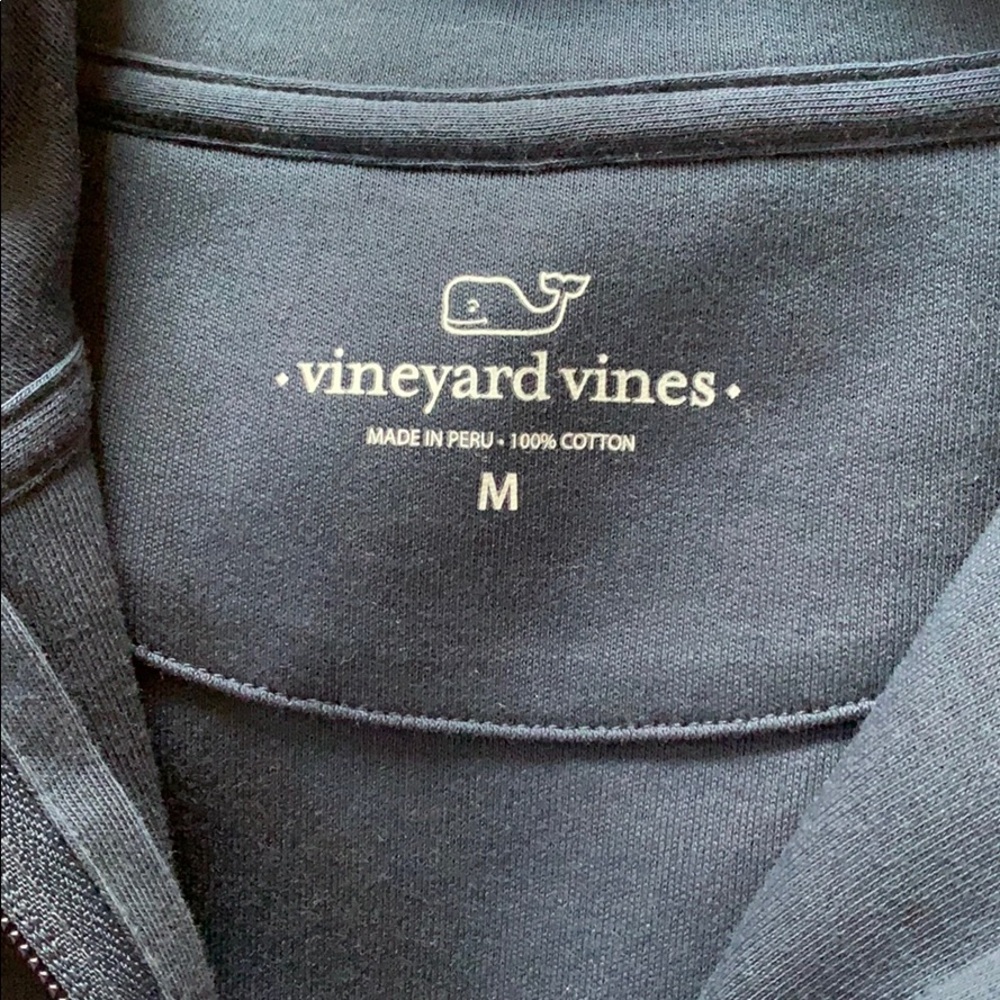 VINEYARD VINES navy quarter zip sweater - Picture 3 of 3